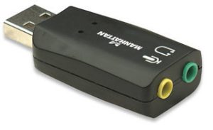150859 Adaptador de Audio 3-D USB de Alta Velocidad; Mejoran el acceso y la calidad del audio.