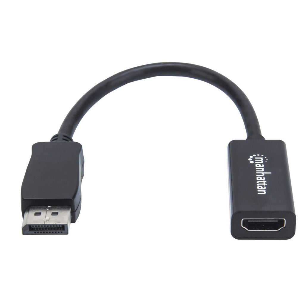 151634 Adaptador Pasivo de DisplayPort Macho a HDMI Hembra, 1080p a 60Hz, Negro; Convierte una señal DisplayPort en una señal HDMI