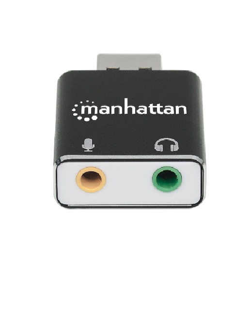 152754 Adaptador USB-A a Puertos de 3.5 mm para Entrada de Micrófono y Salida de Audio, Soporta sonido estereo 2.1