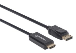 153188 Cable DisplayPort Macho a HDMI Macho, 3 m; resoluciones de video Full-HD hasta 1080p a 60Hz