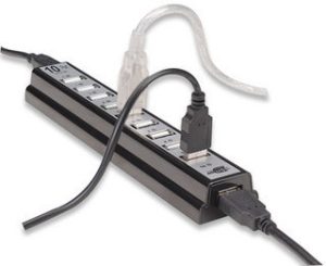 161572 HUB USB de Alta Velocidad de escritorio, 10 puertos, que proveen energía