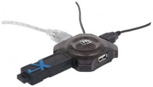 162272 Hub USB 4 puertos, Compatible con todos los puertos y dispositivos USB, 3 años de garantia.