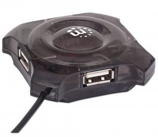 162272 Hub USB 4 puertos, Compatible con todos los puertos y dispositivos USB, 3 años de garantia.