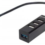 163828 Hub combo USB 3.0 / 2.0, 1 puerto USB de SúperVelocidad 3.0 y 3 puertos de AltaVelocidad 2.0