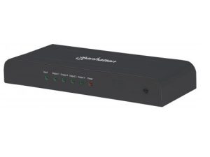 207515 Video Splitter HDMI 4K de 4 puertos; Multiplica una señal de audio/video digital de alta definición hasta para cuatro pantallas HDMI 4K