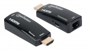 207539 Kit Extensor compacto de HDMI sobre Ethernet. Extiende una señal HDMI hasta 60 m usando un cable Ethernet Cat6