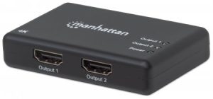 207669 Splitter HDMI de 2 puertos; Resolución 4K@30Hz, Video full 3D y Color Profundo.