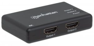 207669 Splitter HDMI de 2 puertos; Resolución 4K@30Hz, Video full 3D y Color Profundo.
