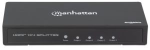 207805 Video Splitter HDMI 4K de 4 puertos, Replica una señal de audio/video digital de ultra alta definición (UHD), para hasta cuatro pantallas.