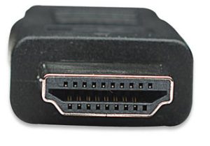 304955 Cable Mini HDMI macho a HDMI macho, Blindado, Negro,1.8 mts, Soporta una resolución de 4K, video en 3D y color intenso.
