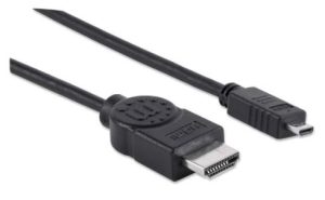 324427 Cable HDMI Macho a micro HDMI Macho, Blindado, Negro, 2 m; resolucion 4K a 30Hz.