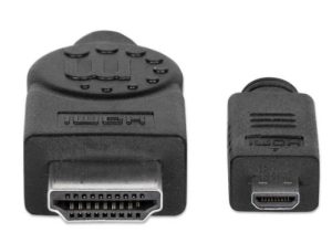 324427 Cable HDMI Macho a micro HDMI Macho, Blindado, Negro, 2 m; resolucion 4K a 30Hz.