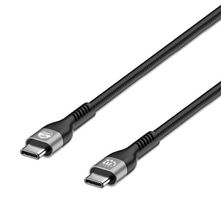 356367 Cable USB-C macho a USB-C macho, 2mts de AltaVelocidad, 480 Mbps, Power Delivery 3.1 retrocompatible con 140/100/65 W