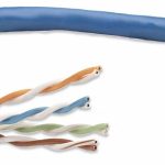 362344 BOBINA Cat 5e CCA UTP 305M Solida Azul