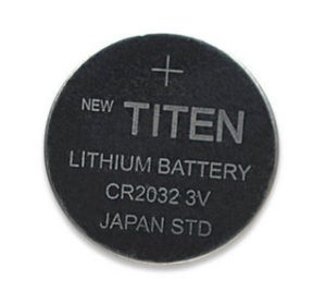 432528 Batería CMOS CR2032, paquete con dos, Litio,Proporciona una potencia de 3 V.