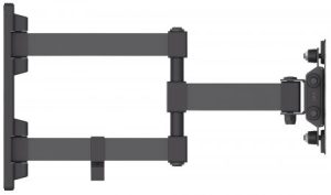 461382 Soporte para monitor de pared, movimiento articulado, pantalla plana de 13 a 27 pulgadas, máximo 20 kg Se despliega hasta en 35.4 cm