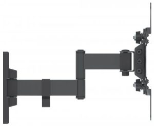 461405 Soporte para TV de pared, movimiento articulado, pantallas planas de 13 a 43 de máximo 20kg, Se despliega hasta en 27.3 cm