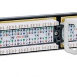 520959 Panel de Parcheo Cat6 24 puertos 1U; Soporta cable trenzado sólido y multifilar de calibres 22 y 26 AWG.