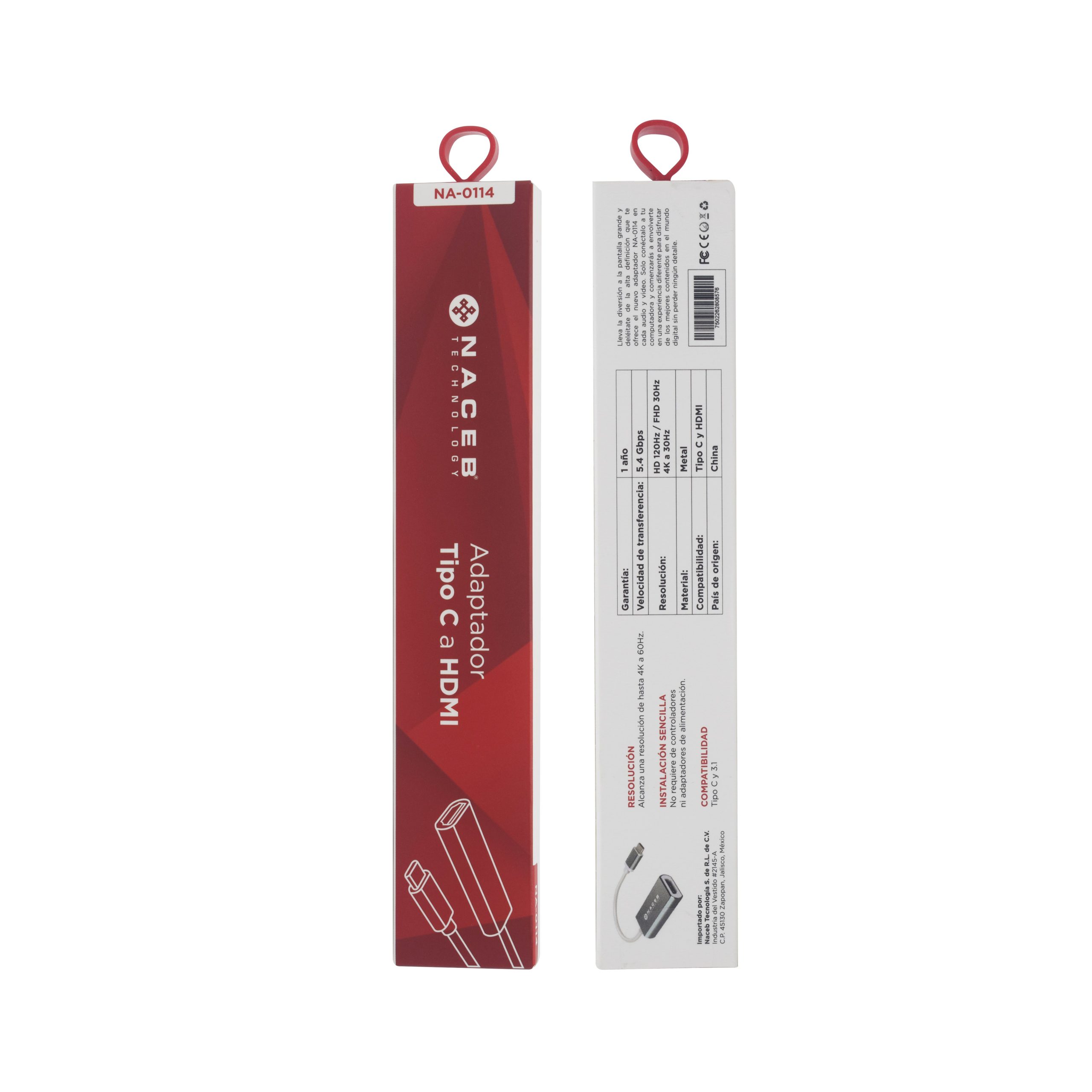 Adaptador NACEB Tipo C a HDMI NA-0114