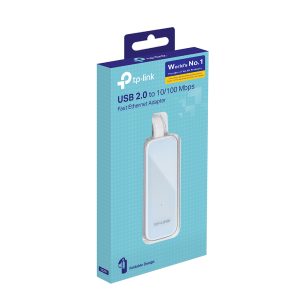 Adaptador USB- Ethernet RJ45 TP-LINK UE200, Color blanco
