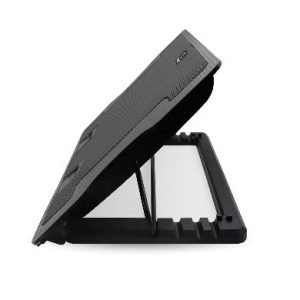 Base Enfriadora, luz led, 5 ángulos ajustables, 2 Hub USB, 9 a 17 Pulgadas, Negro,BROBOTIX 917140