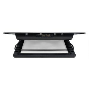 Base Enfriadora, luz led, 5 ángulos ajustables, 2 Hub USB, 9 a 17 Pulgadas, Negro,BROBOTIX 917140