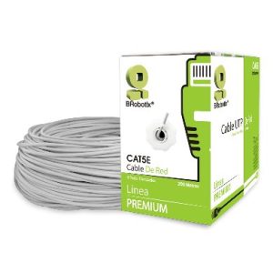 Bobina UTP, CAT5e, 200 mts, Interior, Gris, CCA, BROBOTIX 308201