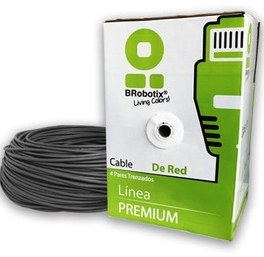 Bobina UTP, CAT5e, 305 m, Interior, Gris, Interior, CCA, BROBOTIX 065740