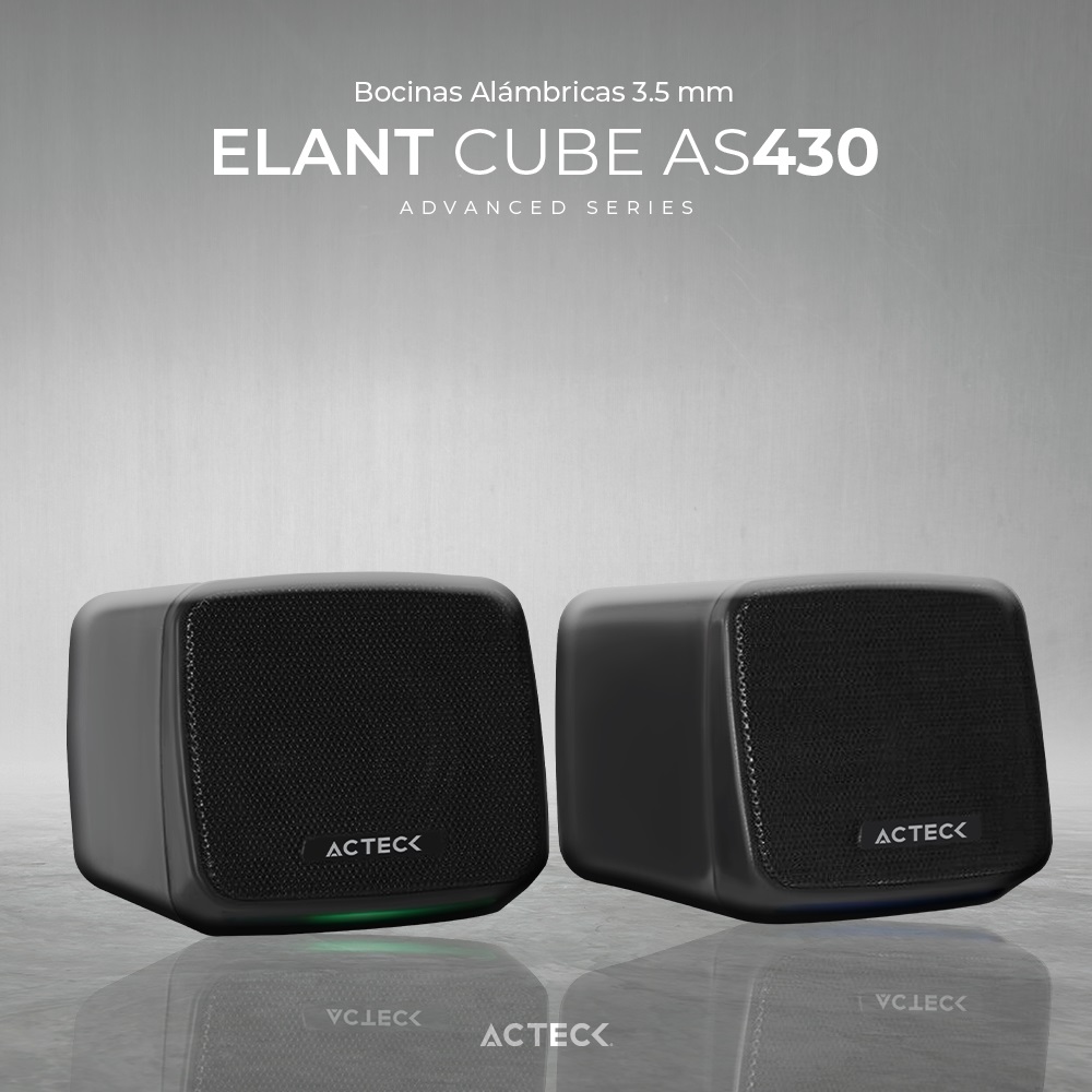 Bocinas Alámbricas 3.5 mm Elant Cube AS430 Advanced Series