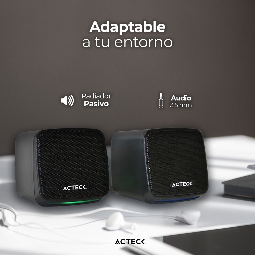 Bocinas Alámbricas 3.5 mm Elant Cube AS430 Advanced Series