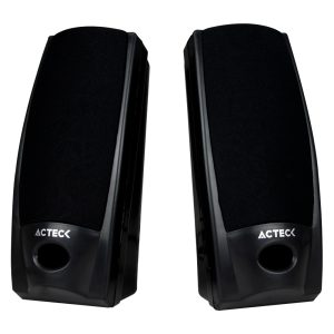 Bocinas Estéreo 2.0 ACTECK Auxiliar 3.5 MM 1.2 M Negro AX-2500