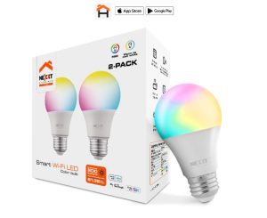 Bombilla LED inteligente Wi-Fi / 110V / A19 / 2PK / Multicolor
