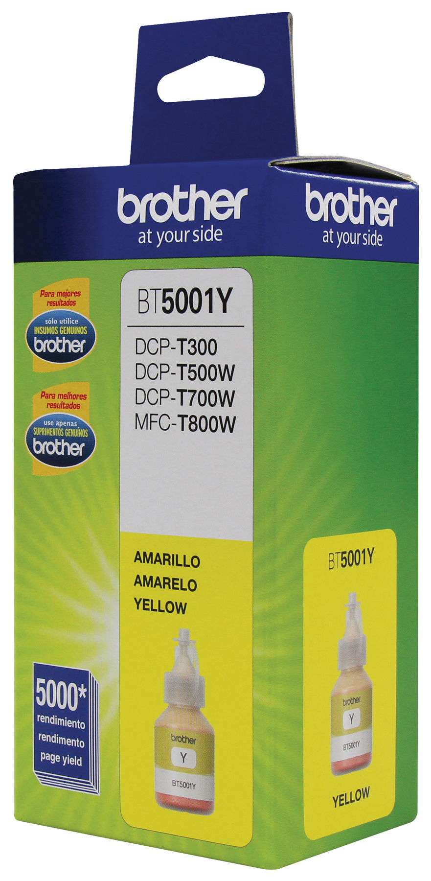 Botella de Tinta Brother BT5001Y, Amarillo