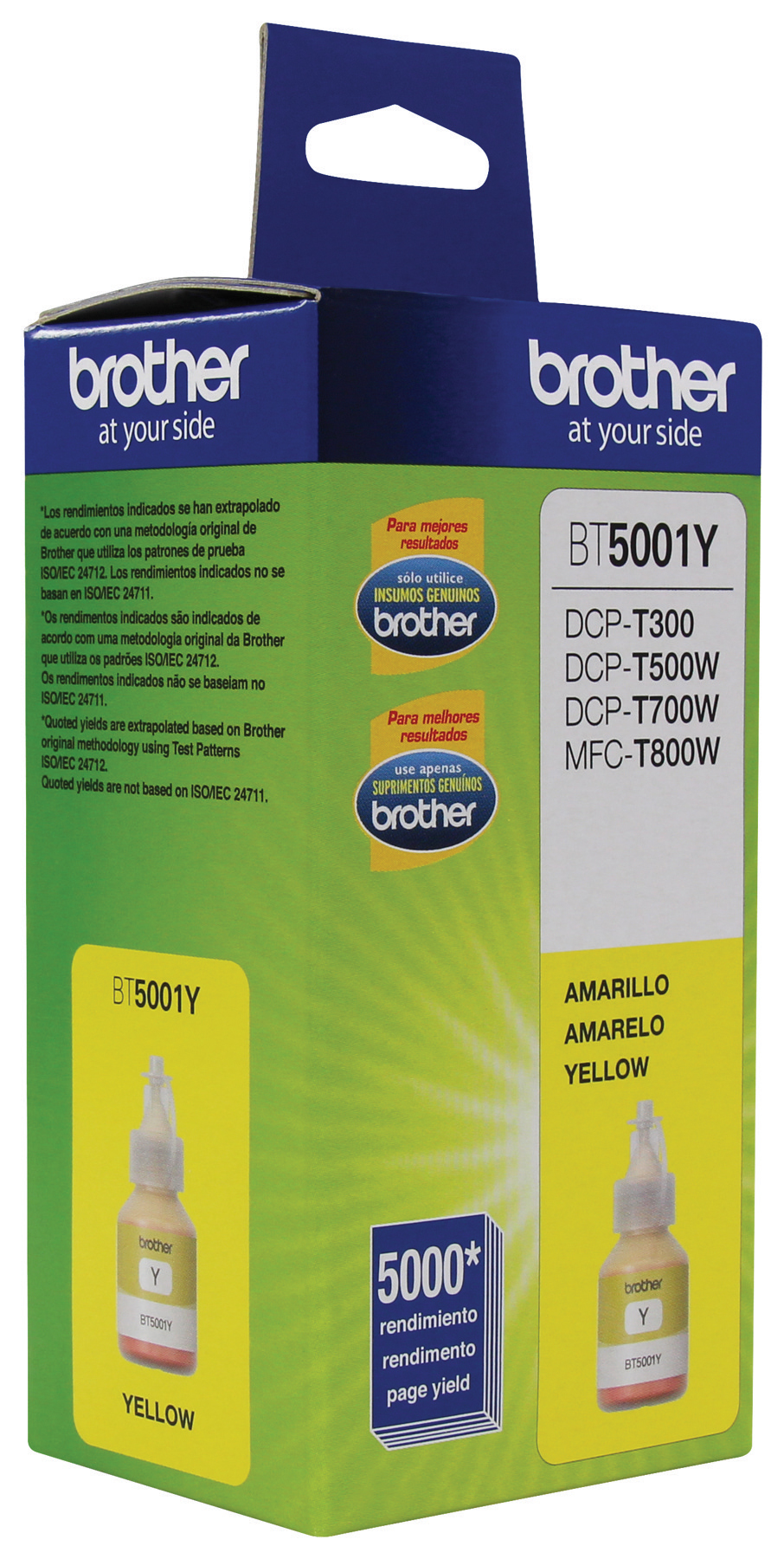 Botella de Tinta Brother BT5001Y, Amarillo