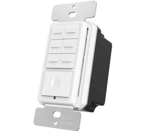 Botonera de 7 Escenas Inteligente Orvibo T10S7ZW-1UO, Color blanco, Inalámbrico y alámbrico, Wi-Fi, 2400 MHz, 120 - 270
