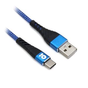 CARGADOR BROBOTIX USB C/CABLE TIPO C CARGA RÁPIDA 963332, Blanco - Azul, Pared, 5 V, 1 Puerto USB V3.0
