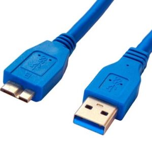 Cable USB BROBOTIX 364105, USB, Micro-USB B, Macho/Macho, Azul