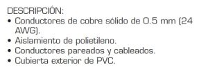 Cable UTP CONDUMEX 66445632, 305 m, Gris, UTP Cat5e Interior, 100% Cobre
