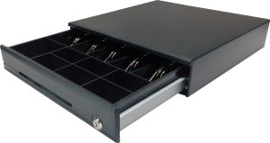Cajón de Dinero EC-LINE EC-CD-100M-II-GREY Negro, Acero, 7, 5, Llave