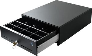Cajón de dinero EC LINE EC-5100II-BLACK, Negro, Acero, 8, 4, Llave