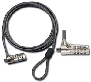 Candado de Seguridad TARGUS ASP61LA, Combinación, Negro, Acero, 1,5 m, Notebooks