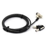 Candado de llave, (NANOSAVER ), P/Portátiles, Acero, Negro, BROBOTIX 6001639