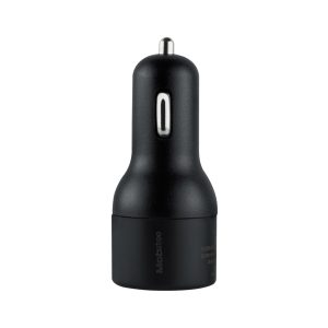 Cargador Mobifree Cargador de Coche 2 puertos USB , Negro, Auto, Corriente alterna, USB, 2