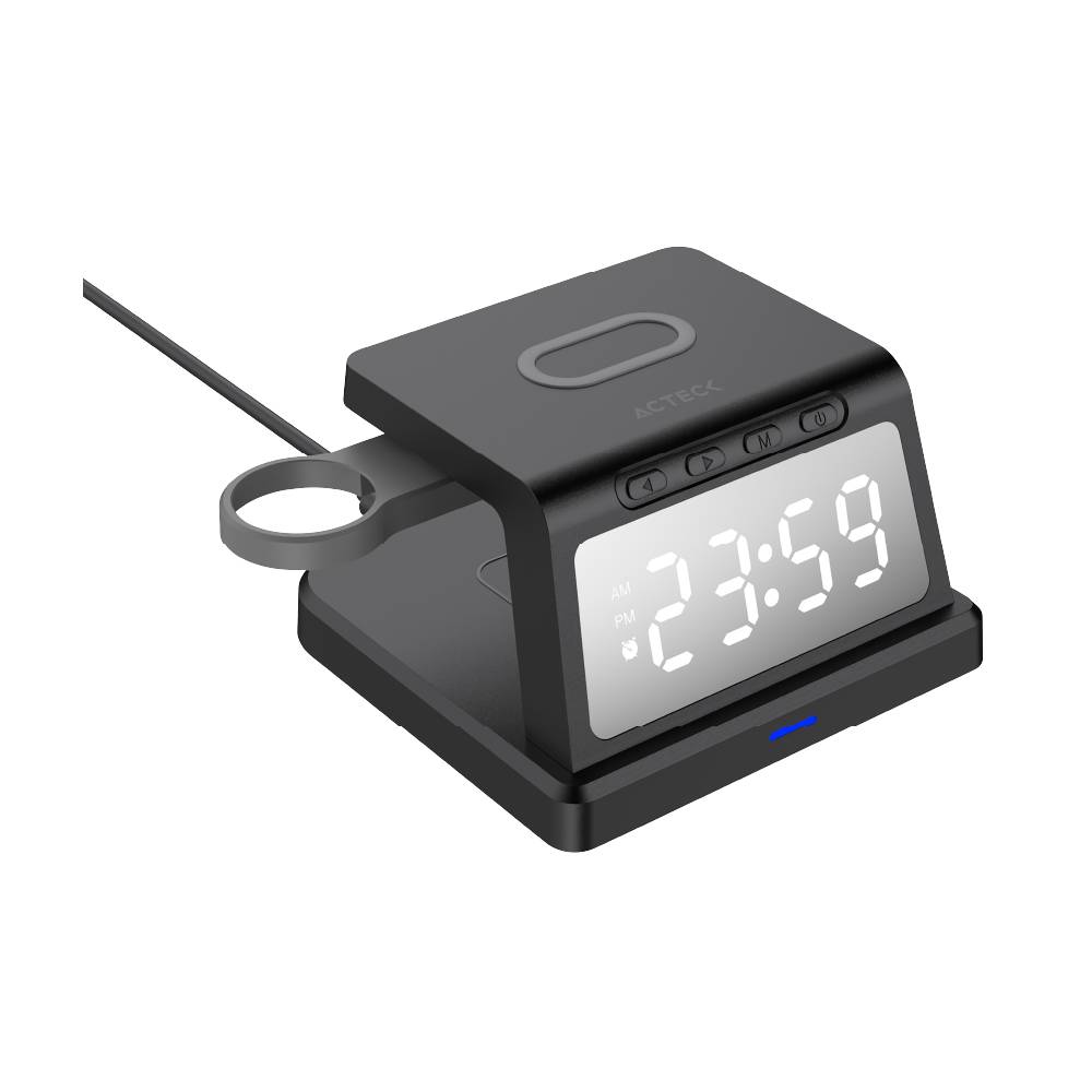 Cargador con Reloj para Escritorio ENERGON S MATE CI730 Acteck