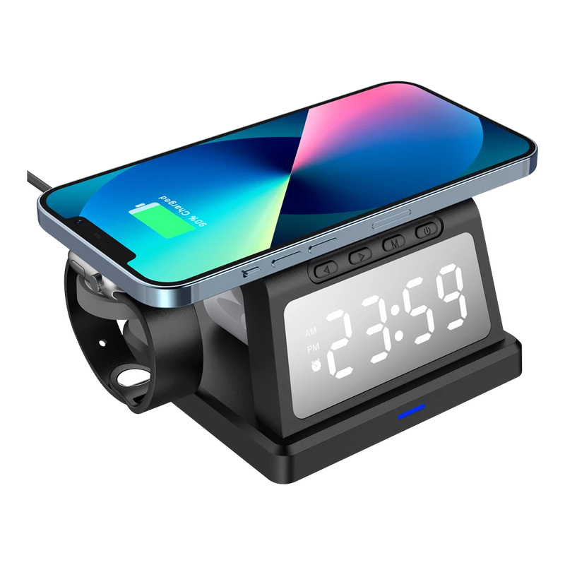 Cargador con Reloj para Escritorio ENERGON S MATE CI730 Acteck