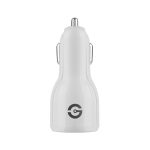 Cargador de Coche GETTTECH GCC-2U22-01, Blanco, Auto