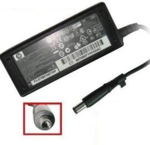 Cargador de Laptop GENERICO 65W AC-HP Punta Amarilla, 65W, 18.5V, 3.5A, HP, Negro