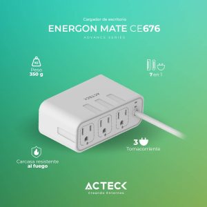 Cargador de escritorio Energon MATE CE4676 Acteck 7 en 1
