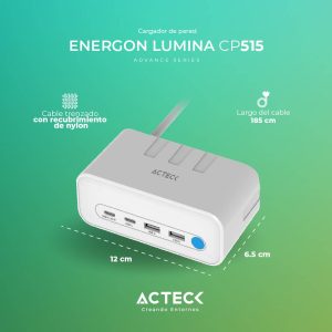 Cargador de escritorio Energon MATE CE4676 Acteck 7 en 1