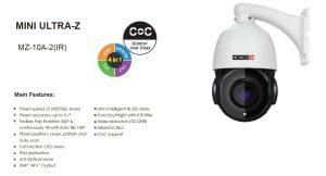 Cámara PTZ Marca Provision (MZ-10A-2(IR)), Cámara PTZ Resolucion 2 MP AHD/TIV/CVI, Zoom Optico 10x